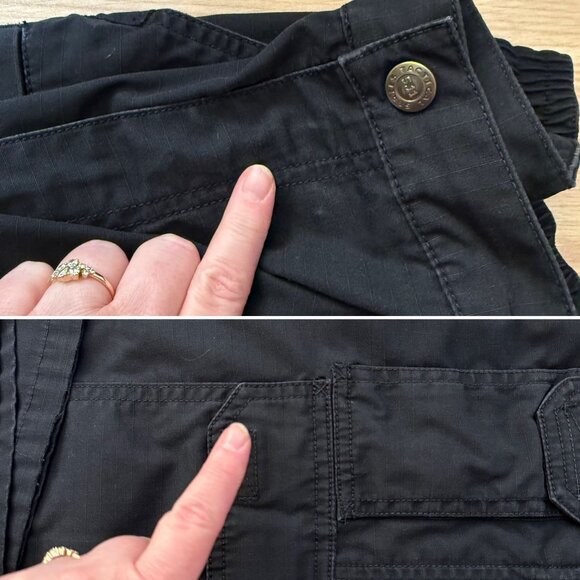 5.11 Tactical Series Mens Black Cargo Pants Size 38 Elastic Waist Utility - Picture 6 of 10